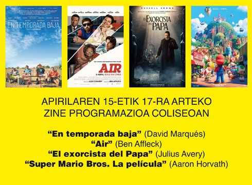 “Super Mario Bros. La película” animaziozko filma izango da Coliseoko karteldegian
