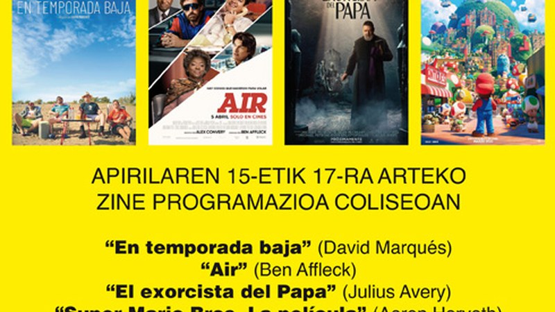 “Super Mario Bros. La película” animaziozko filma izango da Coliseoko karteldegian