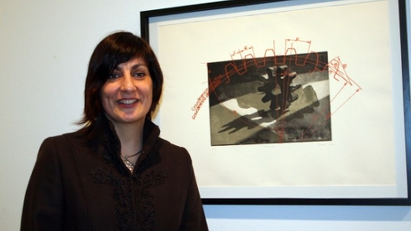 Susana Jodraren serigrafia erakusketa Portalean