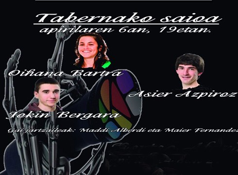 Tabernako bertso saioa hartuko du Kultuk gaur 19:00etatik aurrera