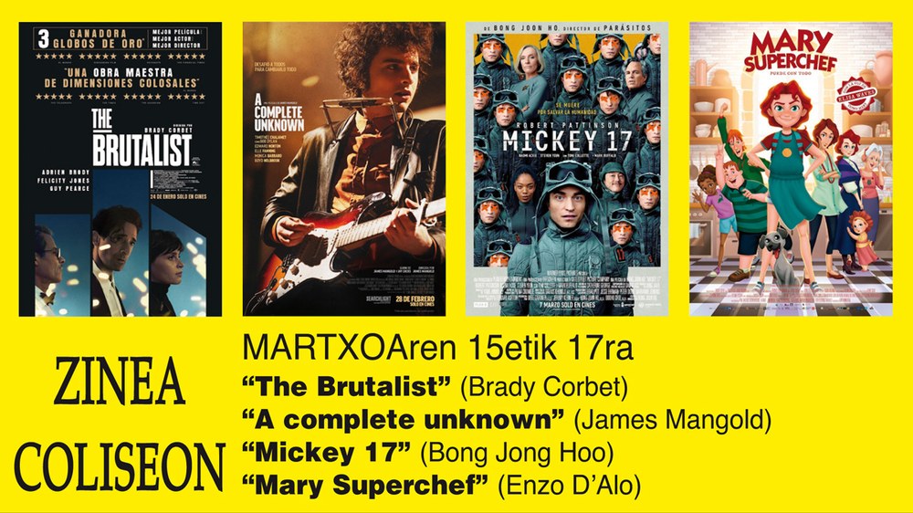 “The brutalist” filmak jarraitzen du zine karteldegian