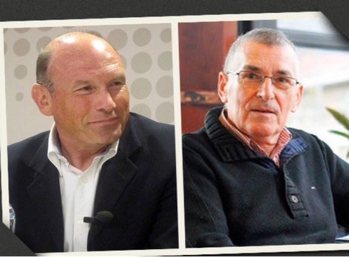 Torrealdai eta Ibarretxe elkarrekin solasean Armeria Eskolaren eskutik