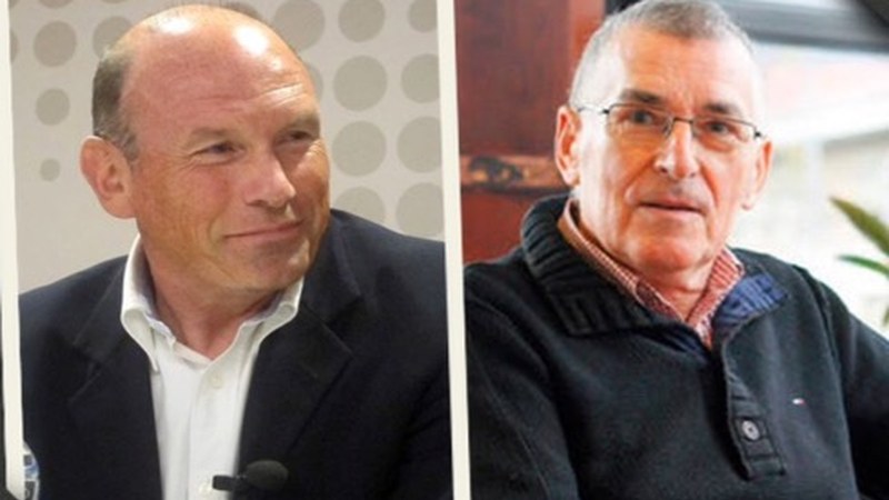 Torrealdai eta Ibarretxe elkarrekin solasean Armeria Eskolaren eskutik