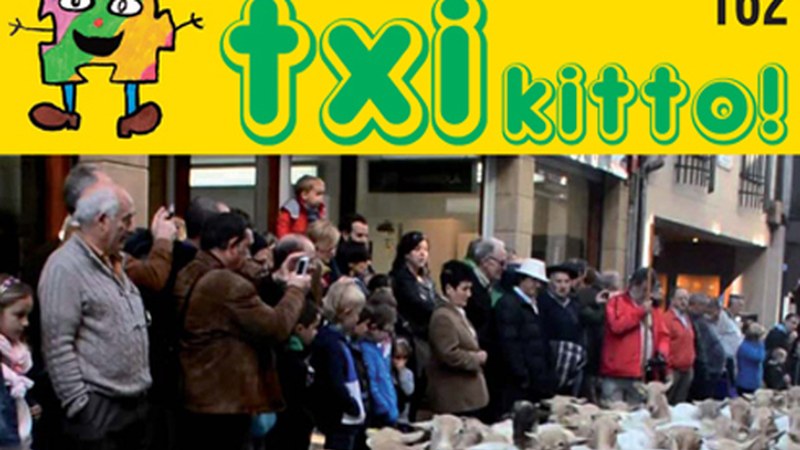 "Txikitto" haurrentzako hilabetekaria banatu da aste honetan herriko ikastetxeetan