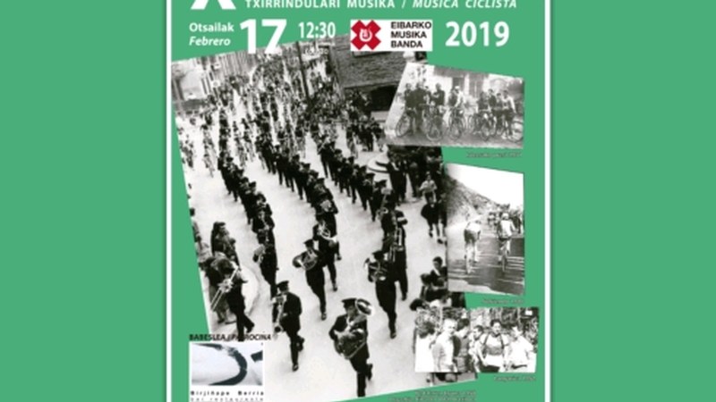 Txirrindularitzari eskainitako doinuak joko ditu Musika Bandak domekan