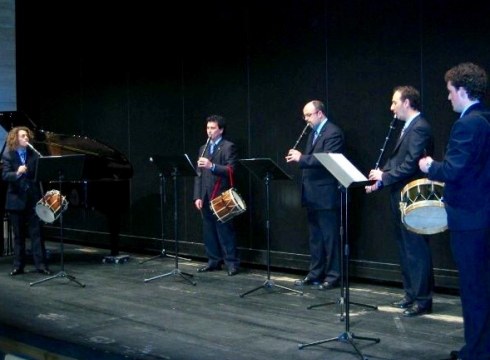 Txistulariek ganbera kontzertua emango dute domekan, Santa Zezilia egunean