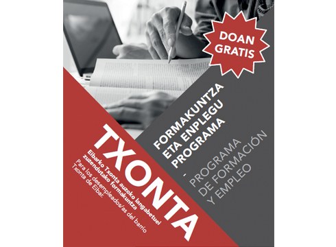 Txonta auzoko bizilagunentzat formazio eta enplegu programa antolatu du Eibarko Udalak