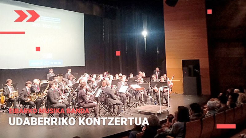Udaberriko kontzertu ezin arrakastatsuagoa eskaini zuen Eibarko Musika Bandak
