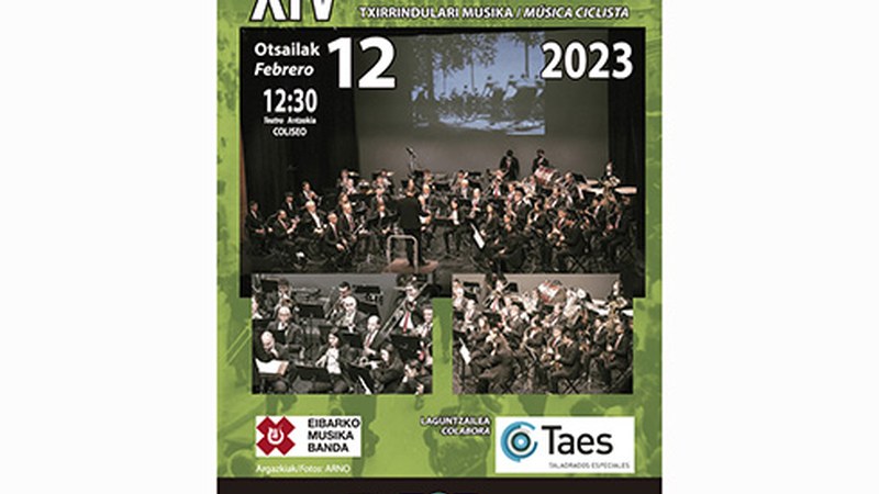 Udaberriko Kontzertua emango du Eibarko Musika Bandak domekan, txirrindularitzari lotutako doinuekin