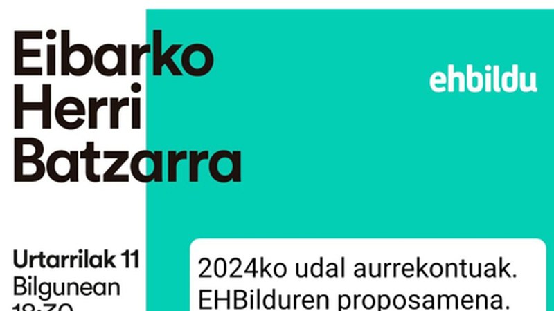 Herri batzarra deitu du EH Bilduk ostegunerako