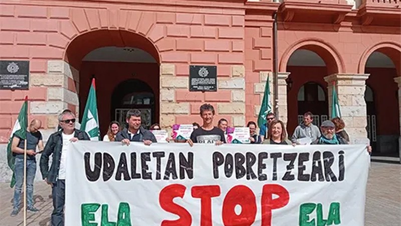 Udal eta Foru agintariek langileen pobretze etengabearekin amaitzeko eskatzen ari dira ELA sindikatukoak