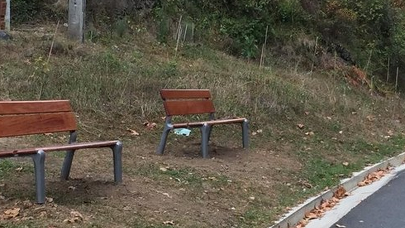 Udalak bankuak jarri ditu bidegorrian eta komun publikoak jartzeko asmoa azaldu du