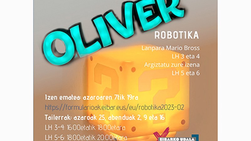 Udalak LH-ko ikasleentzat antolatu dituen robotika tailerretarako izen-ematea gaur hasi da