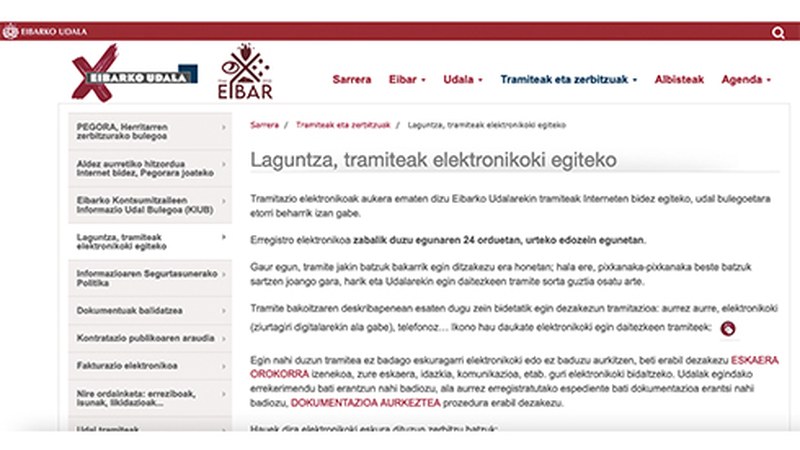 Udalaren izapidetze elektronikoa ez da martxan egongo gaur arratsaldean