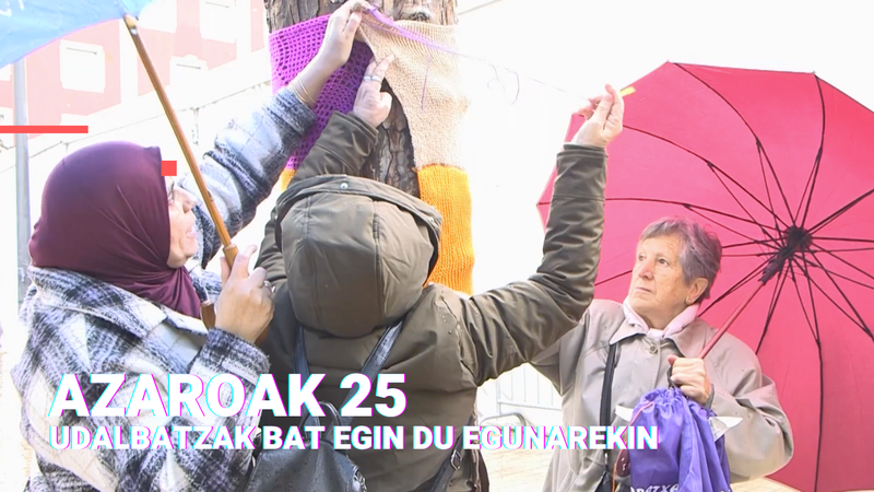 Udalbatzak bat egin du Emakumeenganako Indarkeriaren Aurkako Nazioarteko Egunarekin