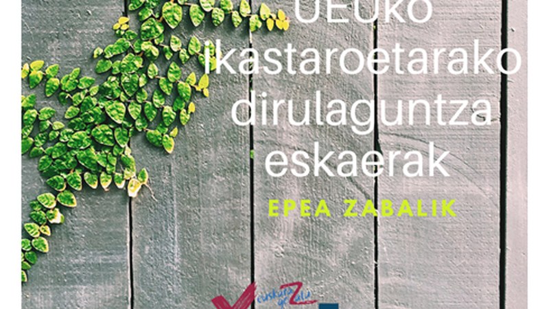 UEUko ikastaroak egiteko dirulaguntzak eskatzeko epea zabalik