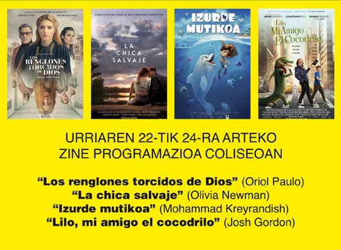 Umeentzako bi pelikula izango dira asteburu honetan Coliseoko zine karteldegian