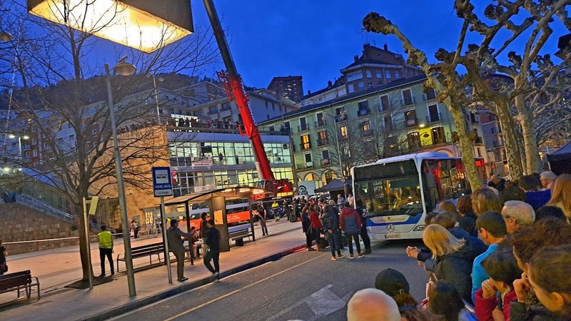 Untzaga zinema-plato bihurtu dute 'Cuerpo escombro' pelikula grabatzeko