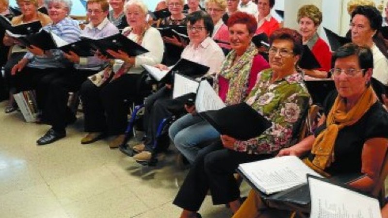 Untzagako jubilatuen erakusketa eta abesbatzaren emanaldiak