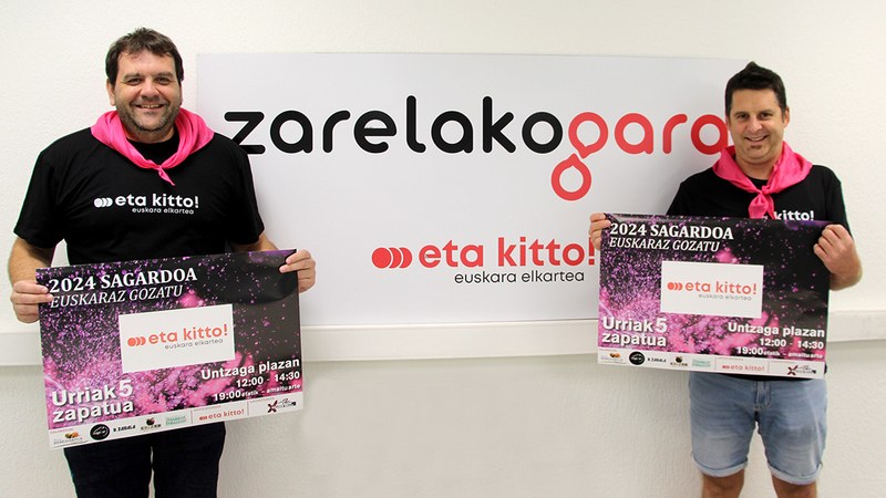 Urriaren 5ean ospatuko da …eta kitto! Euskara Elkartearen jaia, lehengo “Sagardo Eguna”