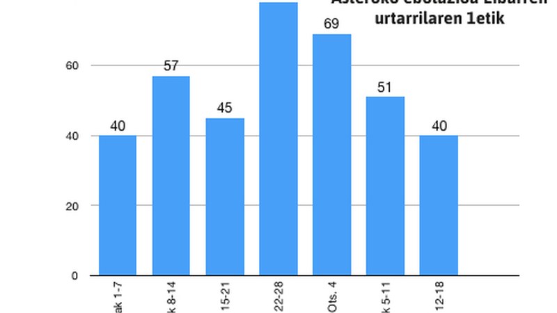 Urte hasieratik 380 positibo zenbatu dira Eibarren