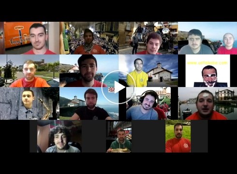 Ustekabe txarangak bideo mezua grabatu du zumaiarrentzat