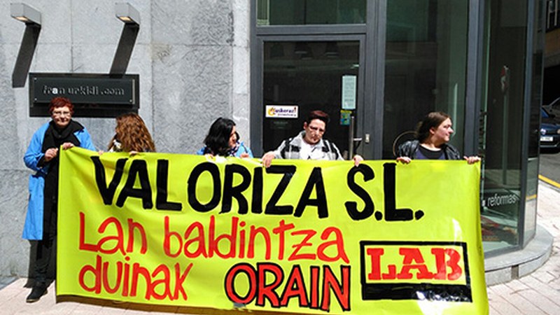 Valoriza enpresako beharginen lan-baldintzak hobetzeko borrokak jarraitzen du