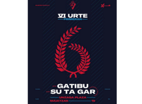 "VI urte primeran" jaialdia egingo du gaur Eibar Foball Taldeak Untzaga plazan