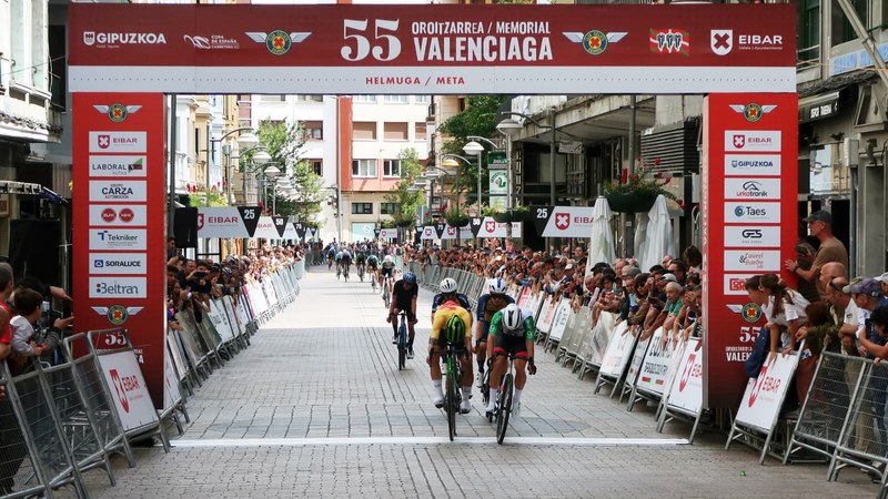 Vicent Zaragoza sprintean nagusitu zen 55. Valenciaga Oroitzarrean