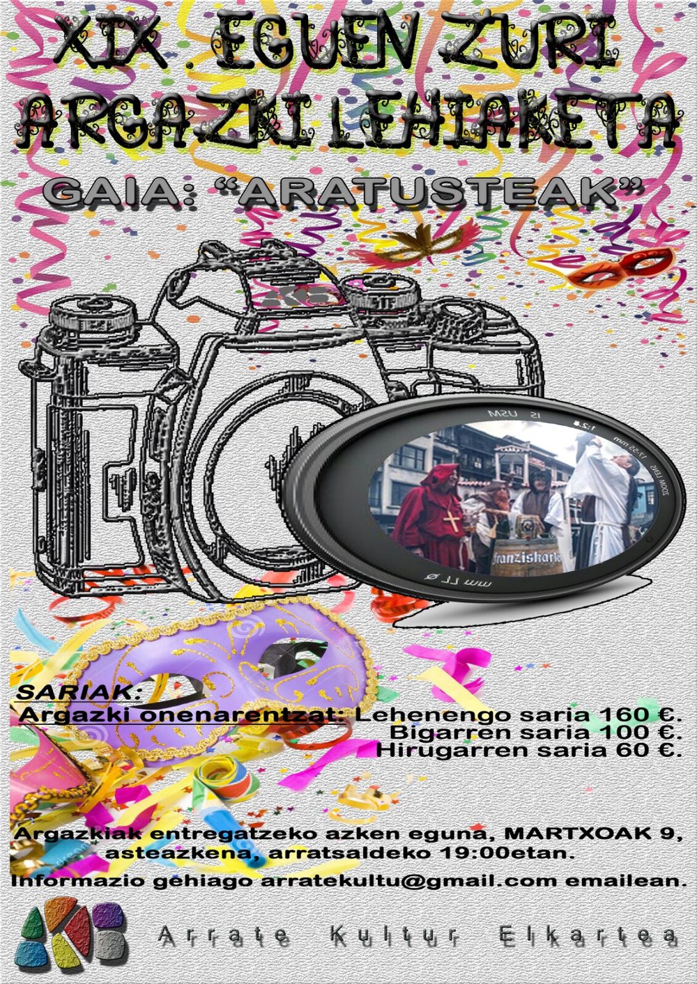 XIX. EGUEN ZURI ARGAZKI LEHIAKETA