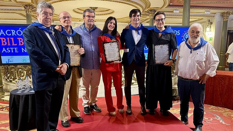 Ylenia Baglietto aktore eibartarra omendu dute Bilboko Aste Nagusian