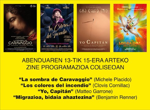 “Yo, Capitán” eta euskerazko “Migrazioa, bidaia ahatezina” Coliseo antzokiko karteldegian