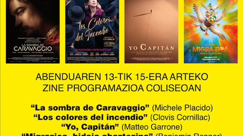 “Yo, Capitán” eta euskerazko “Migrazioa, bidaia ahatezina” Coliseo antzokiko karteldegian