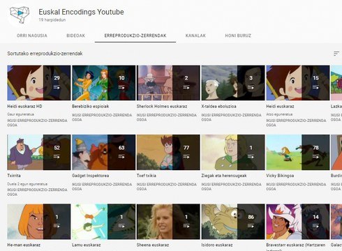 Youtubera euskarazko edukia igotzen hasi da Euskal Encodings