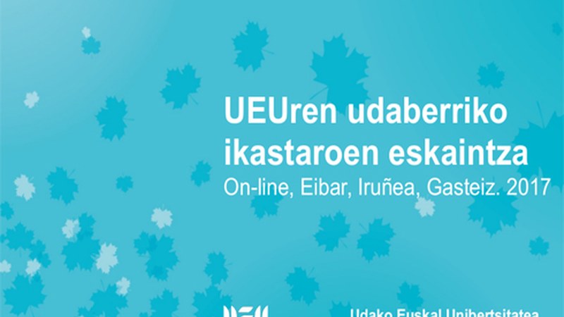 Zabalik dago UEUren udaberriko eskaintzan izena emateko epea