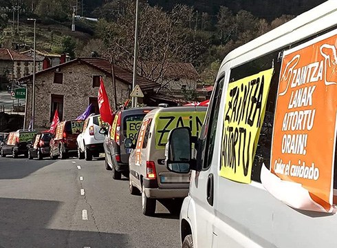 Zaintza sektoreko beharginek deituta elkarretaratzea egingo da gaur, 18:30ean Untzagan