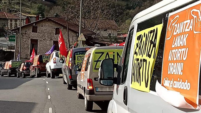 Zaintza sektoreko beharginek deituta elkarretaratzea egingo da gaur, 18:30ean Untzagan