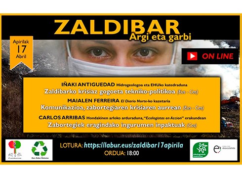 ‘Zaldibar, argi eta garbi’ hitzaldia eskainiko dute barixakuan internet bitartez