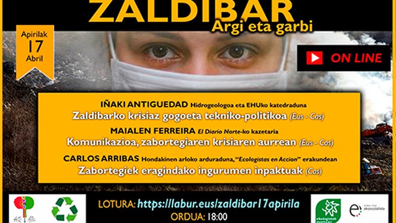 ‘Zaldibar, argi eta garbi’ hitzaldia eskainiko dute barixakuan internet bitartez