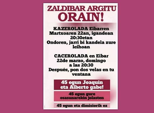 Zaldibar Argituk kazerolada deitu du gaur 20:30etarako