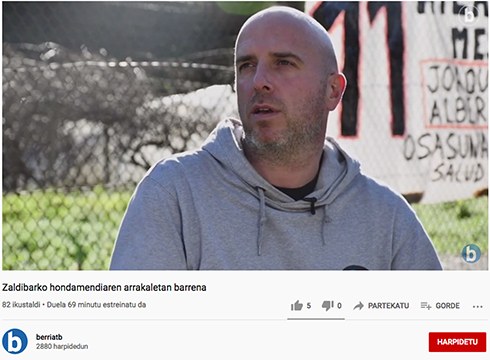 "Zaldibarko hondamendiaren arrakaletan barrena" estreinatu du Berriak [DOKUMENTALA OSORIK albistean]