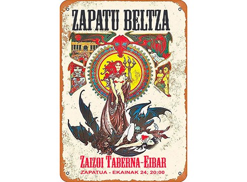 Zapatu Beltza taldearen kontzertua, zapatuan Zaizoi tabernan, 20:00etatik aurrera