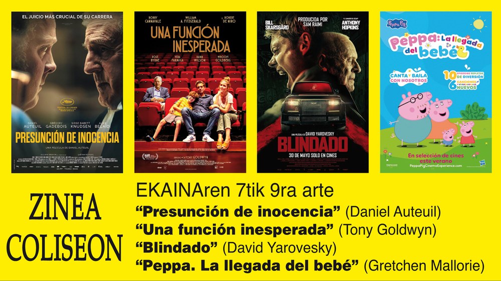 Zapatu honetan ez da zinerik egongo Coliseon