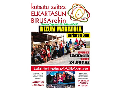 Zapatuan Bizum maratoia egingo da Zaporeak proiektuari laguntzeko