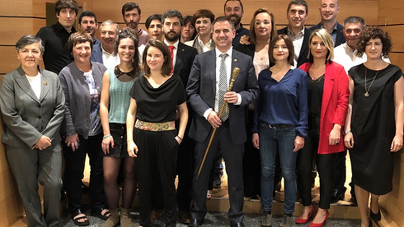 Zapatuan eratu zen 2019-2023 agintaldirako Udalbatza berria