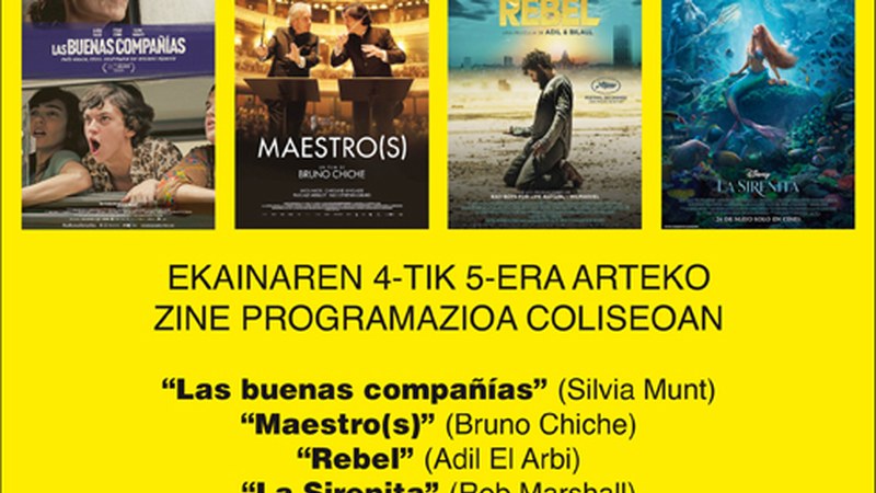 Zapatuan ez da pelikularik izango Coliseo anztokian