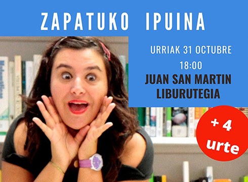 Zapatuan liburutegian egingo den "Liburuz liburu" ipuin kontakizun saiora joateko aurretik izena eman behar da