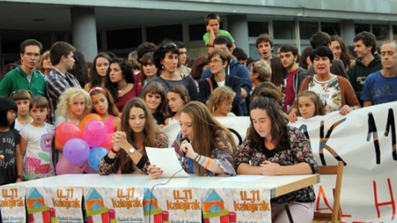 Zapatuan LOMCEri Ez kalejirak egingo dira hiriburuetan