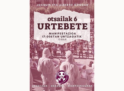 Zapatuan manifestazioa egingo da, Zaldibarko hondamenditik urtebete pasatu dela gogoan