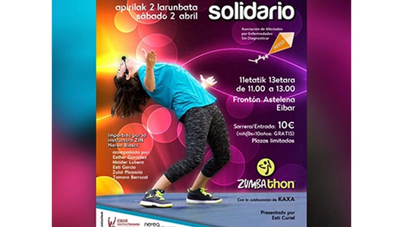Zapatuan V. Zumba Maratoi Solidarioa egingo da Astelena frontoian